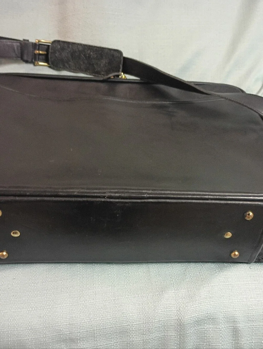 ❤️RARE VINTAGE COACH 0561 BLACK LEATHER VALISE BUSINESS BRIEFCASE +FOB HANGTAG